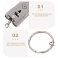thumbnail image 4 of Stainless Steel Bird Whistle Bird Training Whistle Bird Cage Whistle Bird Training Accessory, 4 of 9