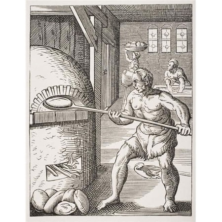 The Baker 19th Century Reproduction of 16th Century Engraving by Jost Amman Poster Print