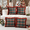 4pc, variant on Christmas Plaid Decorative Throw Pillow Covers Green Red 18x18 | Scottish Tartan Cushion Case, Farmhouse Home Holiday Decor, Buffalo Check, Sofa Couch Bed Decorative Pillow Case