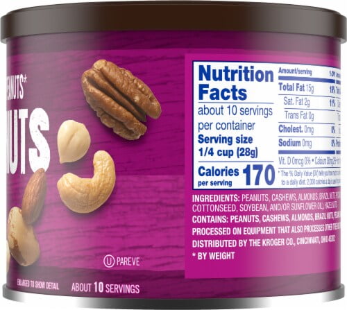 2X - KR Unsalted Less Than 50% Peanuts Mixed Nutsˆ 10.3 oz