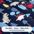 thumbnail image 4 of Sleep Zone Kids Bedding Comforter Set Full/Queen Size - Super Soft & Cute Printed 3-Piece Comforter Set All Seasons for Boys, Girls, Fade Resistant, Machine Washable, Dinosaur Land, 4 of 7