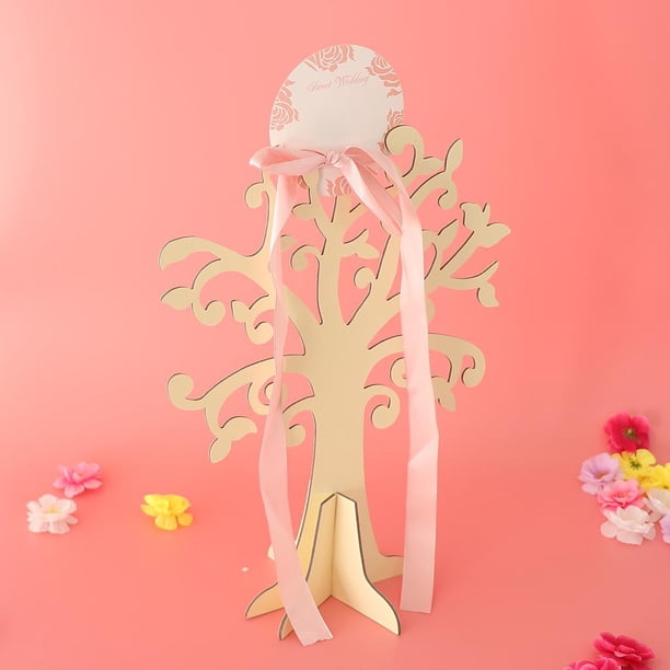 Caja Con Forma De árbol De Navidad Caja De Cartón Para Comida Y Juguetes Para Decoración Beige Soledad árbol del sostenedor del caramelo de la boda