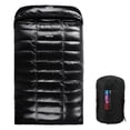 thumbnail image 1 of Graflsoa 600g Premium White Goose Down Double Sleeping Bag for Outdoor Camping, Black, Water-Resistant, Lightweight, and Warm for All Seasons, 1 of 6