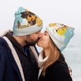 thumbnail image 5 of Lsque Cute Dog In Bathtub Pattern Knitted Beanie, Unisex Winter Hat, Knit Hat Winter Beanies Thick Fisherman Beanies Cuffed Plain Skull Caps, 5 of 6