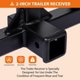 thumbnail image 7 of 3 Point Hitch 2" Receiver, Heavy Duty 2 inch Receiver Tow Drawbar 3 Point Hitch Adapter for Category 1 Tractors, Kubota, BX, John Deere, LM25H, WLM Tractor, NorTrac, Yanmar, Kioti, Farm Equipments, 7 of 7