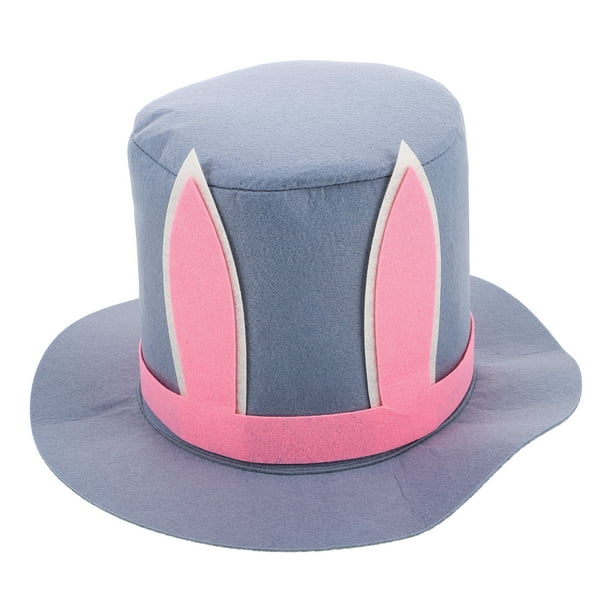 Sombrero de conejito, sombrero de Pascua, sombrero de copa con orejas de conejo, accesorio de disfraz, sombrero de copa para fiestas de Pascua, sombrero de cosplay, sombrero de disfraz de conejo, so