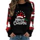 thumbnail image 1 of Gibobby Sudadera Navidad para mujer de manga larga con cuello Rojoondo Impreso Gibobby Womens Hoodies Navidad Holiday Fit Pullover Blusa (Negro, L), 1 of 4