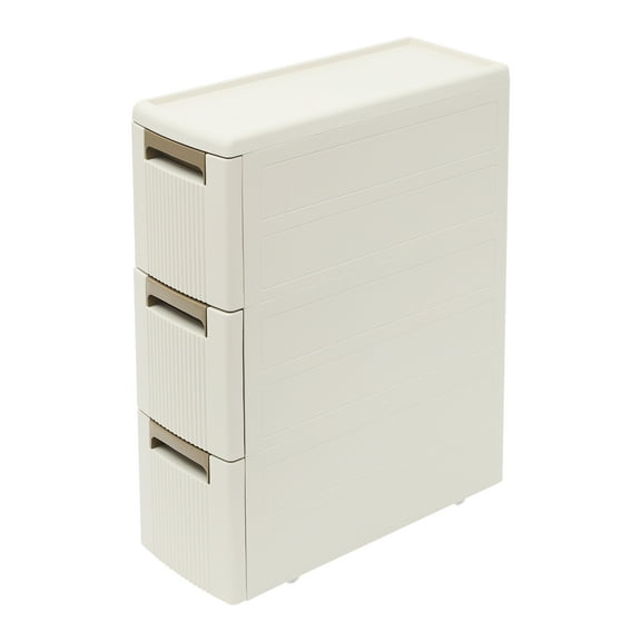 Narrow Storage Cabinet, Slim Rolling Cart, Mobile Cart Container 45*18*60cm