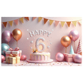 thumbnail image 2 of Yatrandify Glittery Cake Happy Birthday Banner Colorful Balloons Crown Happy Celebration Backdrop for Kids Birthday Party Photo Shoot Event, 2 of 6