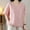 Pink, variant on Rezuofi 1 Pcs Women's Dressy Casual Blouse Half Sleeve Crewneck Spring Summer Tops Solid Color Loose Basic Tees 2025 Trendy Shirts