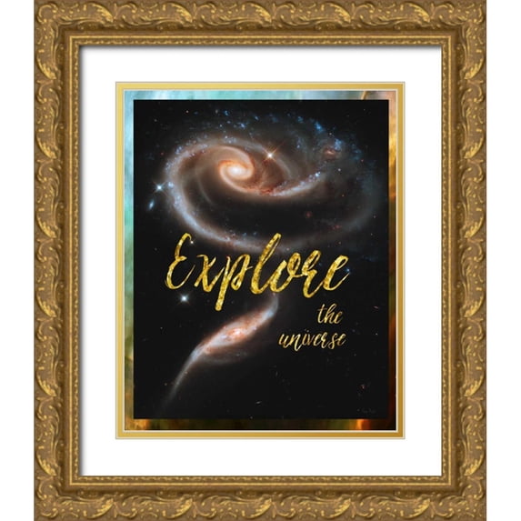 Murdock, Ramona 15x18 Gold Ornate Wood Framed with Double Matting Museum Art Print Titled - Explore the Universe