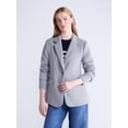 thumbnail image 2 of Free Assembly Women's and Women's Plus Single-Breasted Blazer with Ribbed Cuffs, Sizes XS-4X, 2 of 5
