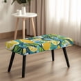 thumbnail image 4 of Whosucclay Lemon Palm Leaves Print Stretch Dining Bench Cover Scratchproof Bench Seat Cushion Covers Easy to Clean Bench Protectors Breathable Bench Chair Slipcovers for Hotel, Party, 4 of 7