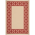 thumbnail image 1 of Safavieh Martha Stewart 5'3" X 7'7" Power Loomed Rug in Creme and Red, 1 of 1