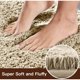thumbnail image 2 of Bath Mat, Non-Slip Absorbent Bathroom Mat, Soft and Skin-Friendly Bath Mat, Washable Bath Mats, 50x80 cm, Beige, 2 of 5