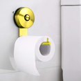 thumbnail image 1 of Portarrollos de papel higiénico - Portarrollos de papel higiénico con ventosa de acero inoxidable para baño, Portarrollos de papel higiénico sin taladrar, Portarrollos de papel higiénico montado en la pared dorado oso de fresa Electrónica, 1 of 5