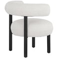 thumbnail image 5 of Meridian Furniture Bordeaux Cream Boucle Fabric Accent Chair, 5 of 32