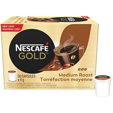 Nescafé Gold Rich & Smooth Keurig K Cup Capsules (Pack Of 30 Cups)