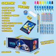 thumbnail image 2 of Sonic The Hedgehog Art Set for Girls Boys Colouring Sets for Children 40 Plus Pieces Travel Set CarryF &amp; F Storesing Handle Painting Sets for Children Art Supplies Gifts for Boys, 2 of 7