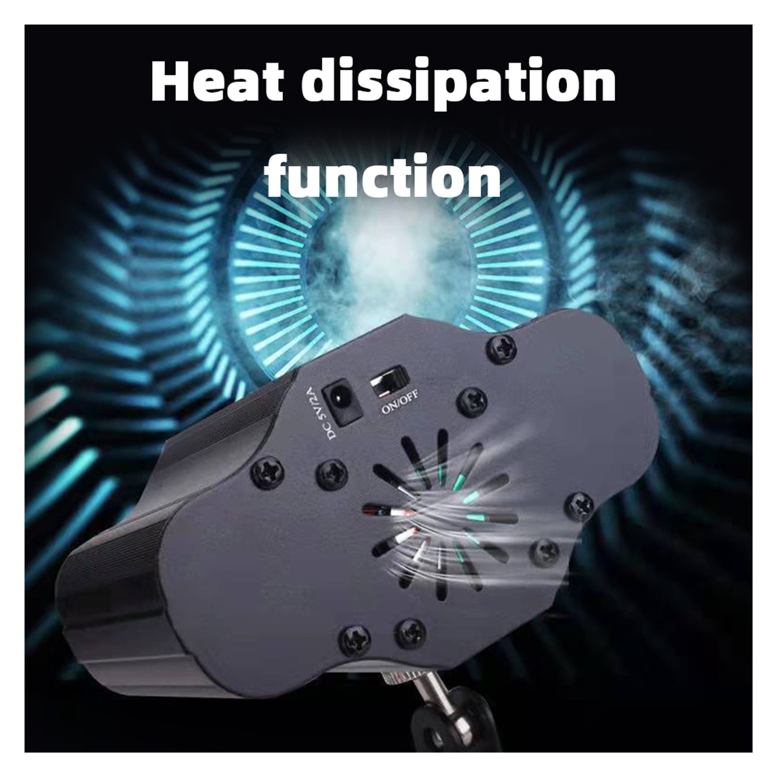 72 Mode RGB Stage DJ Disco Projector Party Voice Controlled Red