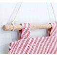 thumbnail image 2 of 3 bolsillos de almacenamiento para puertas, organizador de almacenamiento multifuncional para colgar en la pared con 3 bolsillos, organizador de pared, estante de baño montado en la pared (blanco, rosa, oscuro) Rojo Verde, 2 of 5