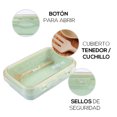 thumbnail image 3 of Lonchera Práctica de 800ml | Fiambrera con Cubiertos | Hermética | Ideal para Oficina o Escuela | Caja de Almuerzo apta para Microondas…, 3 of 5