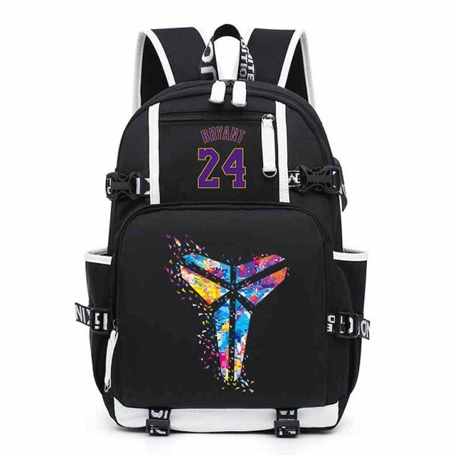 Mochila Oxford de tela Oxford con dibujos animados de Kobes Bryants para niños