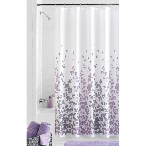 mainstays sylvia fabric shower curtain - walmart