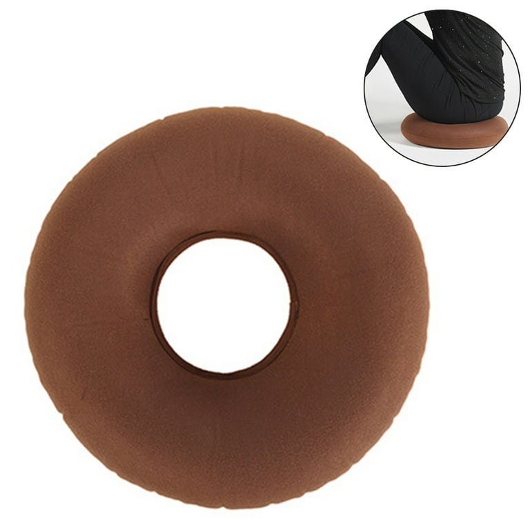 2 Pack Donut Pillow for Tailbone Pain, Inflatable Donut Cushion Seat with A  Pump, Hemorrhoid Seat Cushion, Round Wheelchairs Seat Cushion for Home