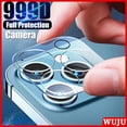 thumbnail image 2 of WUJU 3D Cubierta Completa De La Lente Cámara Protector Para iPhone 11 12 13 14 Pro Max XR X XS mini 8 7 Plus Transparente Cristal Templado Caso De Película Protectora, 2 of 4