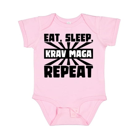 

Inktastic Eat Sleep Krav Maga Repeat Gift Baby Boy or Baby Girl Bodysuit