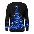 thumbnail image 5 of gakvbuo Ugly Christmas Sweater for Women 2024 Funny Christmas Sweatshirt Crewneck Xmas Print Long Sleeve Blouse Party Pullover Sweatshirt Tunic Tops Hoodless Shoulder Sweatshirt Gifts for Christmas, 5 of 6