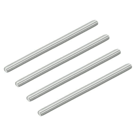 4Pcs M10-1.5x170mm Fully Threaded Rods, 304 Stainless Steel Thread Bar Studs