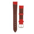 thumbnail image 4 of Correa de reloj con hebilla de pasador, correa de reloj de repuesto universal de cuero PU, piezas de repuesto para reloj, color rojo, 4 of 5