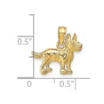 thumbnail image 4 of 14k Yellow Gold Terrier Dog Pendant Charm, 4 of 4