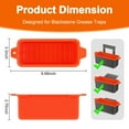 thumbnail image 2 of 2 PCS Blackstone Grease Cup Liners for Blackstone 36 28 22 17 Inch Griddle,Reusable Grease Catcher Cup Liner Grill Grease Tray,Durable Drip Pans Blackstone Griddle Accessories,Orange, 2 of 8