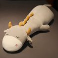 thumbnail image 3 of Almohada de oveja de dibujos animados, muñeco de peluche supersuave de 80-160CM, Animal de vaca, hipopótamo, regalo de cumpleaños, 3 of 5