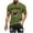 Army Green, variant on MELDVDIB Mens T-Shirts Fashion Printed Fashion Casual Slim Summer Tops Short Sleeve Shirts Light Weight Comfy Crewneck Tees