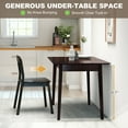 thumbnail image 4 of Mid-Century Modern Dark Mahogany Dining Table - Rubberwood & MDF, 47.2" L x 29.5" W, Seats 4, Durable & Stylish for Dining Room, Kitchen, 4 of 7