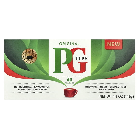 PG Tips Original Tea, 40 Tea Bags, 4.1 oz (116 g)