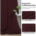 thumbnail image 5 of Easy-Going Thermal Insulated Blackout Curtains for Bedroom, Set of 2 Panels, Wine, 42 x 63 inch, 5 of 7
