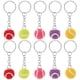 thumbnail image 5 of WORGEOUS 10 Uds Mini llavero de pelota de tenis colgante llavero de pelota deportiva para mochila lindo llavero decorativo encanto para amantes del tenis adorno de llavero portátil, 5 of 8