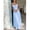 Baby Blue-S, variant on Baby Blue Ruched Bust Maxi Dress With Adjustable Straps And Crisscross Back