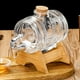 thumbnail image 4 of Dispensador de bebidas de vidrio elegante de 1 l, botella de vino de ginseng sellada, frasco de cocina, vidrio Base, 4 of 9