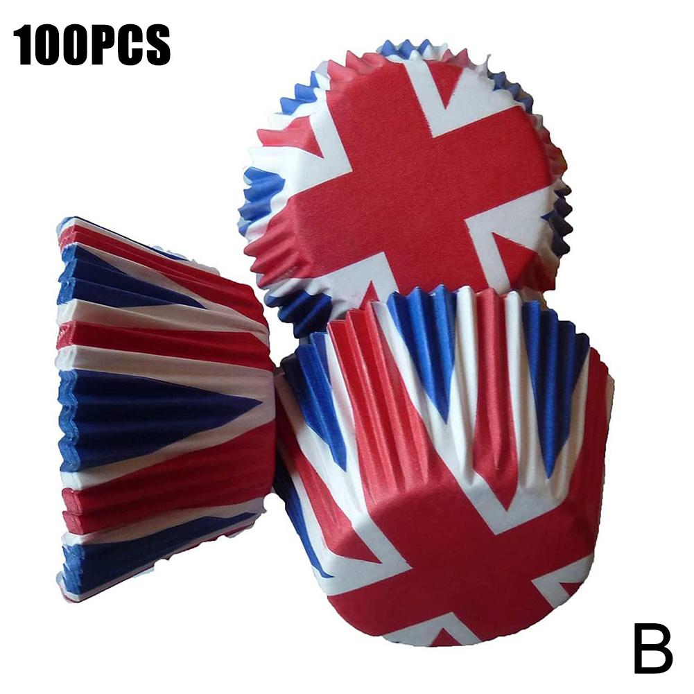 Mini Union Jack Cupcake Cases for King Charles Coronation 2023