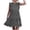 Black, variant on AOOCHASLIY Clarance Dresses for Women 2022Women's Dress Spring/Summer O-Neck Sleeveless Ruffled Floral Dress Skirt