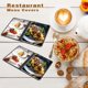 thumbnail image 4 of 2 fundas de 8,5 x 11 pulgadas para restaurante, 4 páginas, 8 vistas, funda transparente, se adapta a papel tamaño A4 (negro transparente), 4 of 5