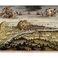 thumbnail image 2 of Vintage Maps 17x15 Black Ornate Wood Framed with Double Matting Museum Art Print Titled - Nicea 1700, 2 of 4