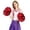 H, variant on Event & Party Cheerleading Handheld Flower Prop for Performance and Celebration Lightweight Ergonomic Handle Colorful Petal Design for Moments and Team 2PCS