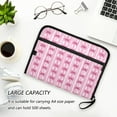 thumbnail image 6 of Accordion File Organizer with Zip Closure 13 Pockets Expanding File Folder Letter A4 Paper Document Organizer for Home Office Pink Bows, 6 of 7